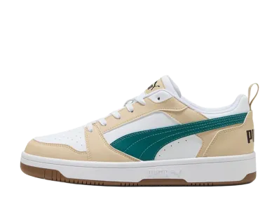 Puma Rebound V6 Low "Toasted Almond/Emerald Ice/PUMA White"