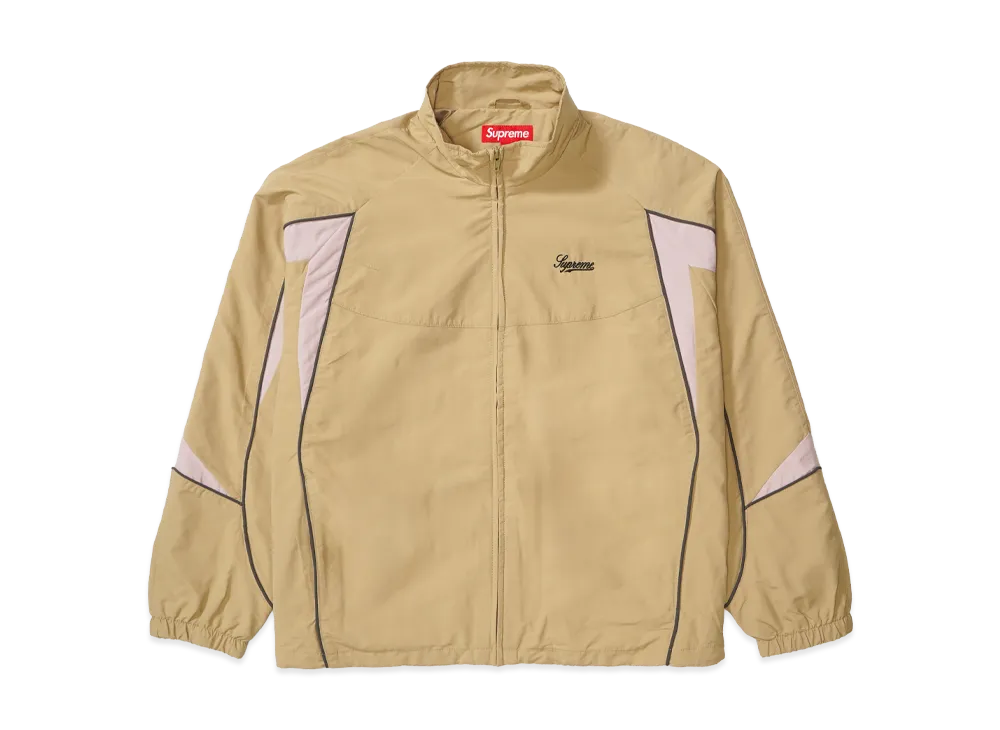 Supreme Contrast Piping Track Jacket "Tan"