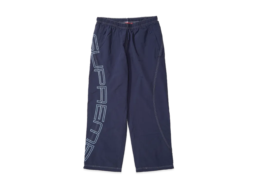 シュプリーム スペルアウト エンブロイダード トラックパンツ "ネイビー"