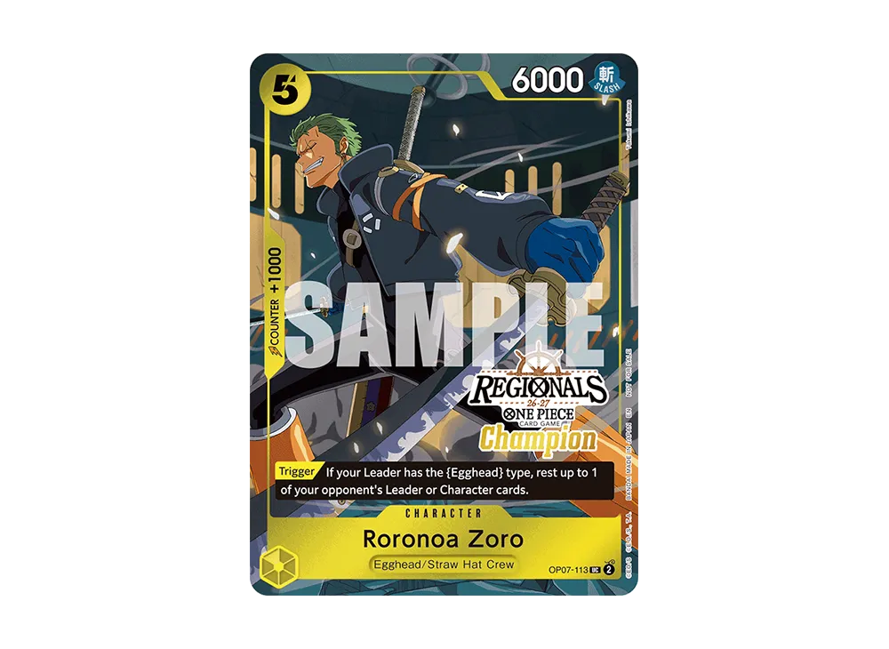 ロロノア・ゾロ UC :優勝 [OP07-113]【英語版】(プロモーションカード「リージョナルズ チャンピオンカードセット 26-27 Vol.1」)
