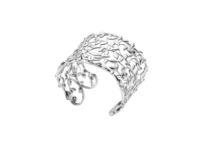 Tiffany & Co. Paloma Picasso Olive Leaf Cuff Bangle "Silver"