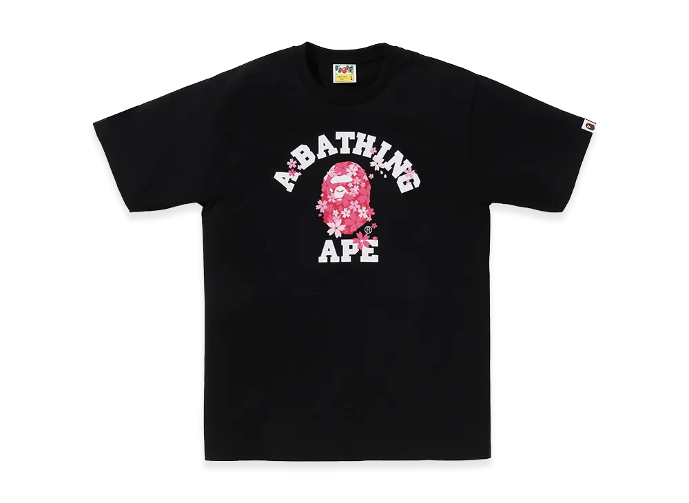A BATHING APE Sakura College Tee "Black"