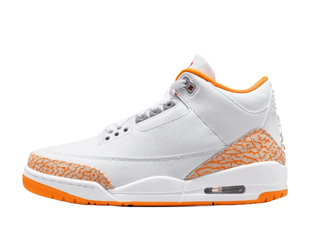 ナイキ ウィメンズ エアジョーダン3 レトロ "オレンジシトラス"