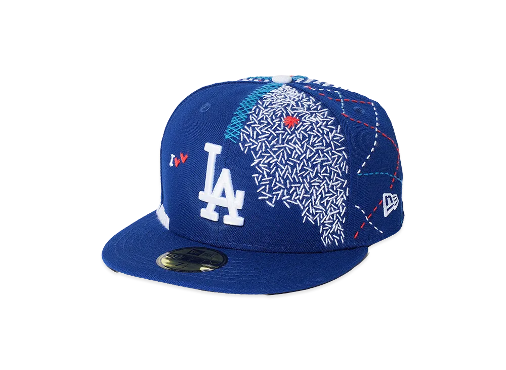 NEW ERA x Sashiko Gals 59Fifty Los Angeles Dodgers "Blue"