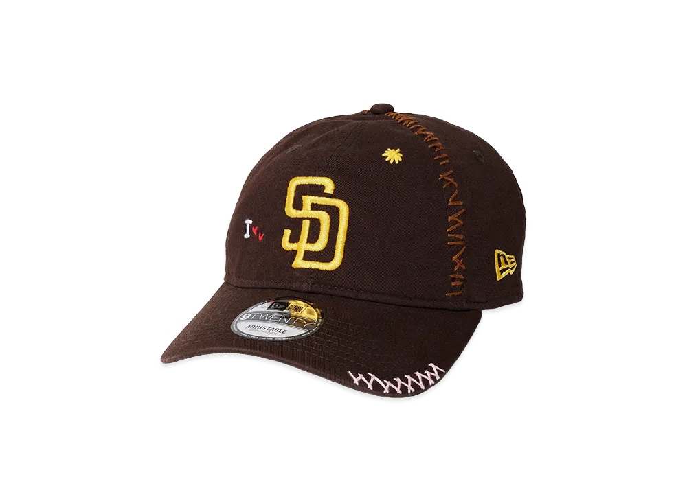 NEW ERA x Sashiko Gals 9Twenty San Diego Padres "Brown"