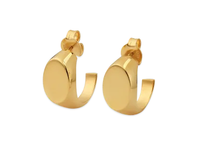 Maison Margiela Logo Signet Earrings "Gold"