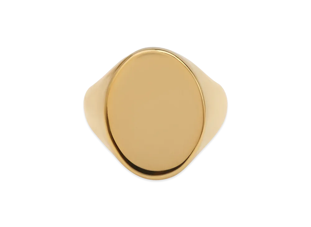 Maison Margiela Oval Chevalier Ring "Gold"
