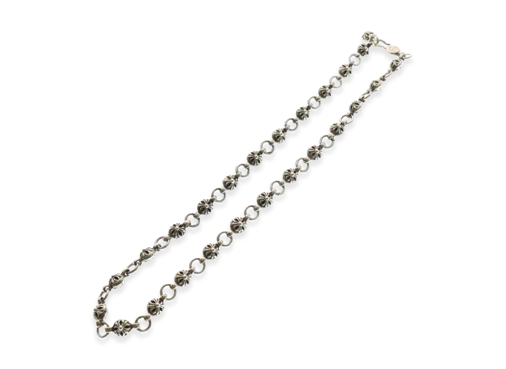 Chrome Hearts Cross Ball Necklace "Silver"