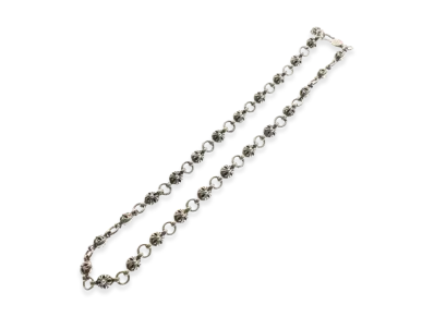 Chrome Hearts Cross Ball Necklace "Silver"