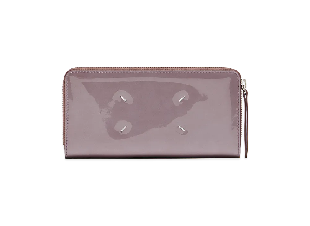 Maison Margiela 4-Stitch Zip-Around Wallet "Pink"