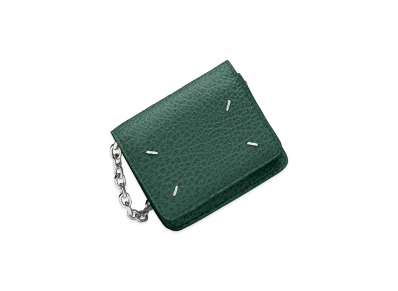 Maison Margiela 4-Stitch Chain Wallet "Green"
