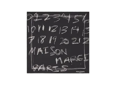 Maison Margiela Numbering Silk Scarf "Black"