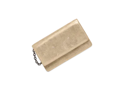 Maison Margiela 4-Stitch Chain Wallet "Gold"