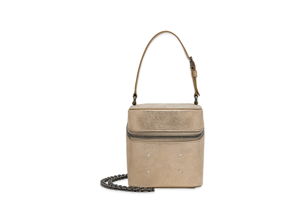 Maison Margiela 4-Stitch Mini Chain Cube Bag "Gold"