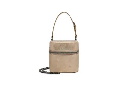 Maison Margiela 4-Stitch Mini Chain Cube Bag "Gold"
