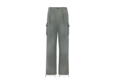 Maison Margiela Cotton Blend Cargo Trousers "Sage"
