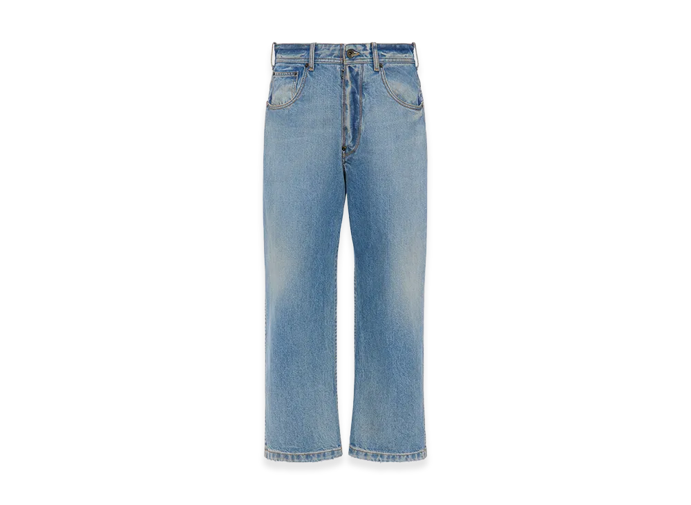 Maison Margiela Straight-Leg Cropped Jeans "Blue Jeans"