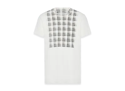 Maison Margiela Check Panel Cotton T-Shirt "White"