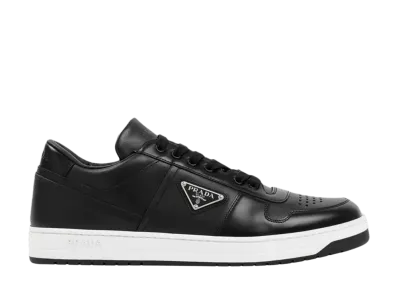 PRADA Downtown Leather Sneakers "Black"