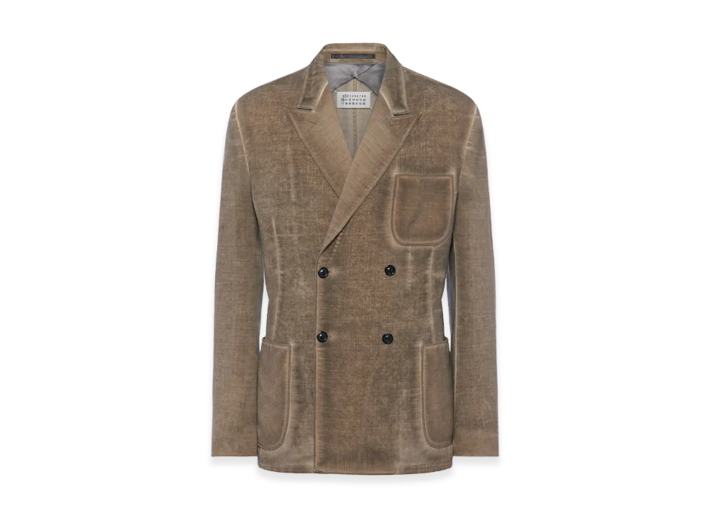 Maison Margiela Wool Double-Breasted Jacket "Camel"