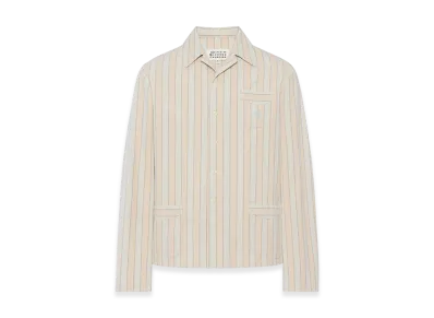 Maison Margiela Cotton Stripe Shirt "Pinstripe White/Light Blue"