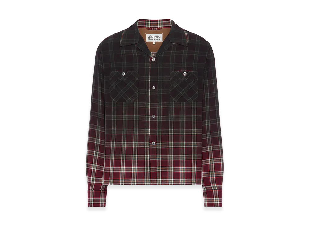Maison Margiela Faded Check Shirt "Bordeaux"