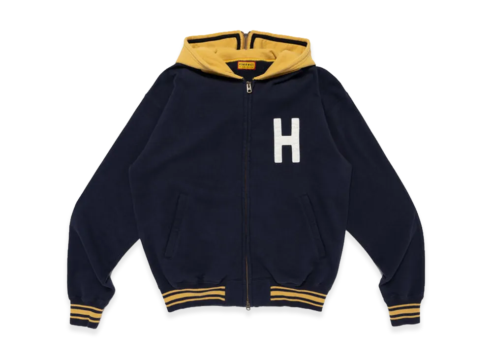 HUMAN MADE Zip-Up Hoodie "Navy"