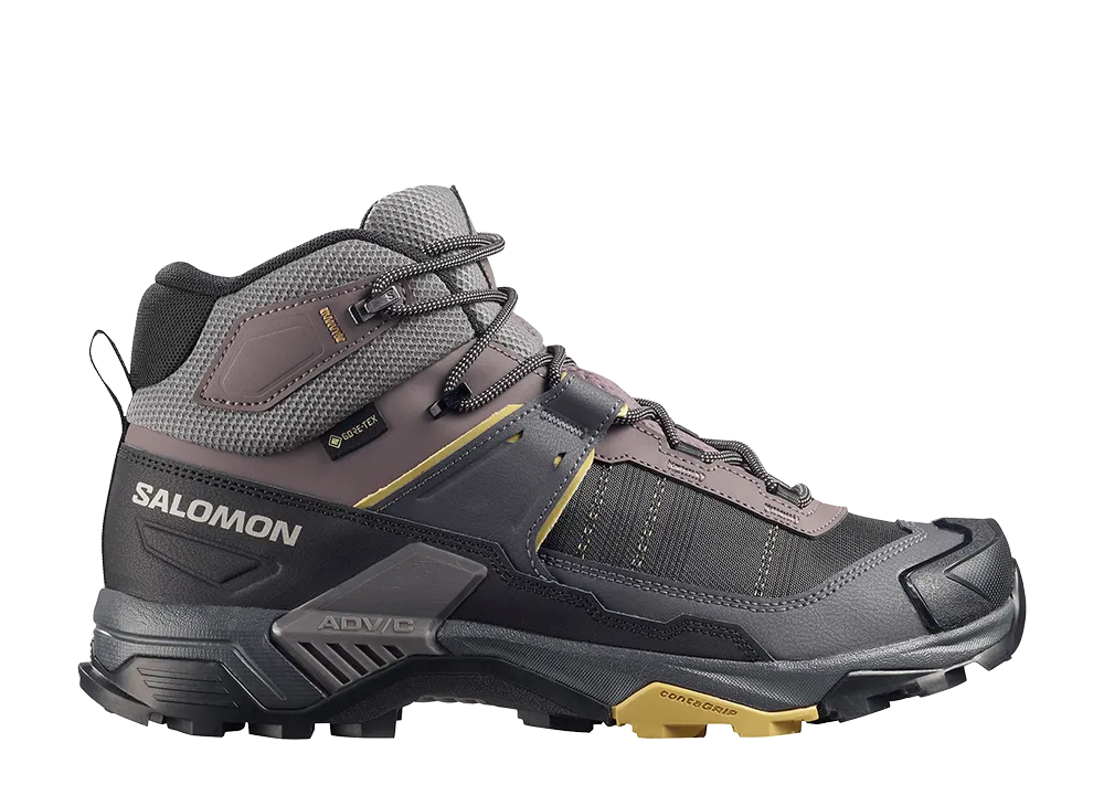 Salomon X Ultra 5 Mid Wide GORE-TEX "Dark Gull Gray/Asphalt"