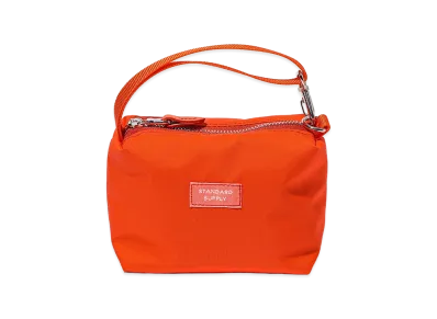 bPr BEAMS x STANDARD SUPPLY 2 Room Square Pouch M "Beams Orange"