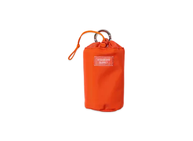 bPr BEAMS x STANDARD SUPPLY Drawstring Charm Pouch "Beams Orange"