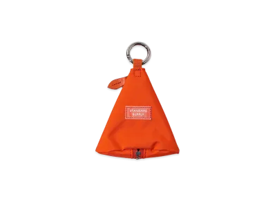 bPr BEAMS x STANDARD SUPPLY Triangle Charm Pouch "Beams Orange"