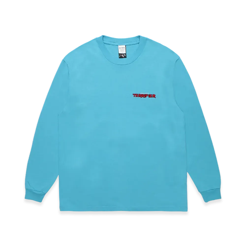 WACKO MARIA x Terrifier Washed Heavy Weight Long Sleeve T-Shirt "Blue"