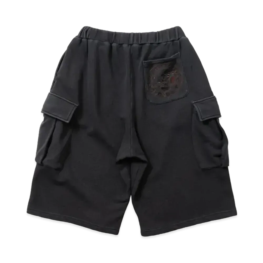 Younger Song dice sweat half pants "BLACK"