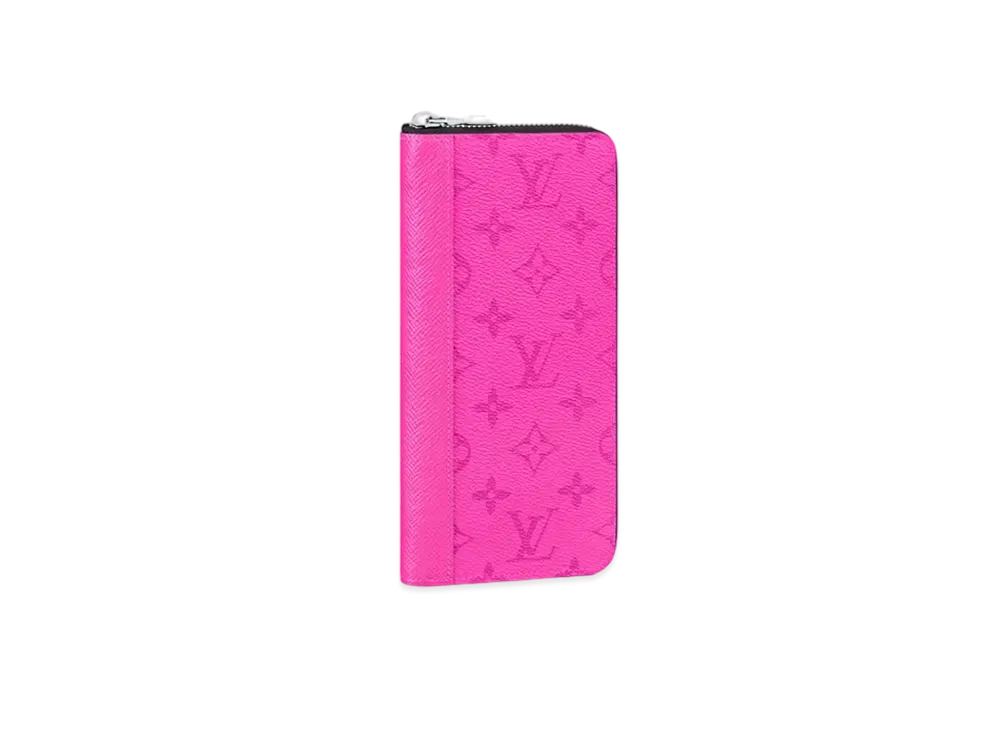 Louis Vuitton Zippy Wallet Vertical Taigarama "Fuchsia"