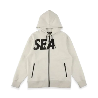 WIND AND SEA WDS-SIG Tech Fleece Zip-up Hooded shirt "Ash"