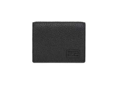 FENDI Wallet Leather Triple Fold Wallet "Black"