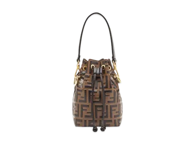 FENDI Mon Tresor Leather Mini-Bag "Brown"