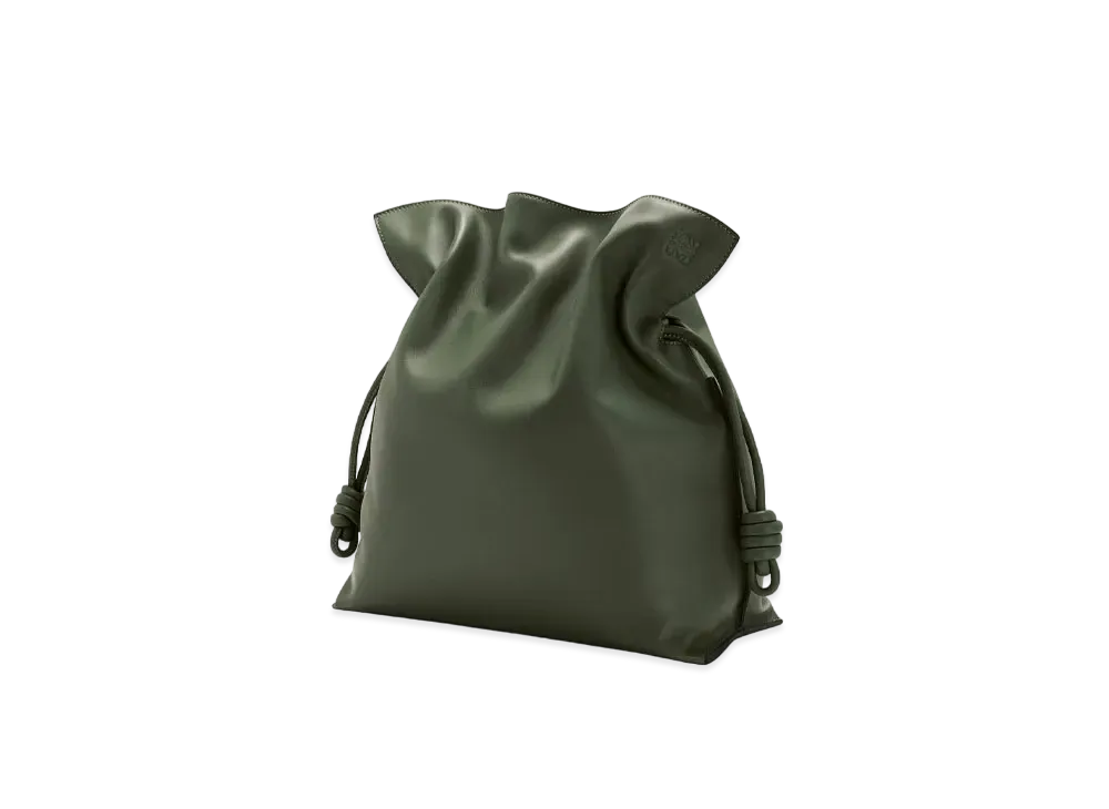 LOEWE Large Flamenco Bag In Nappa Calfskin "Vintage Khaki"