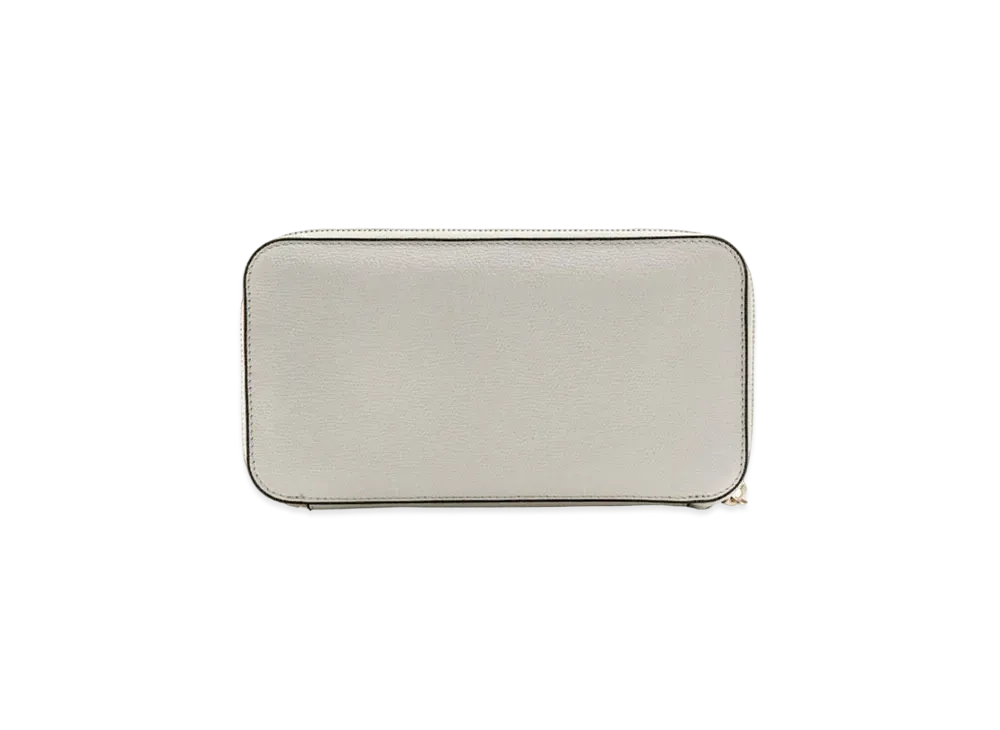 Valextra Round Zip 12 Card "White"