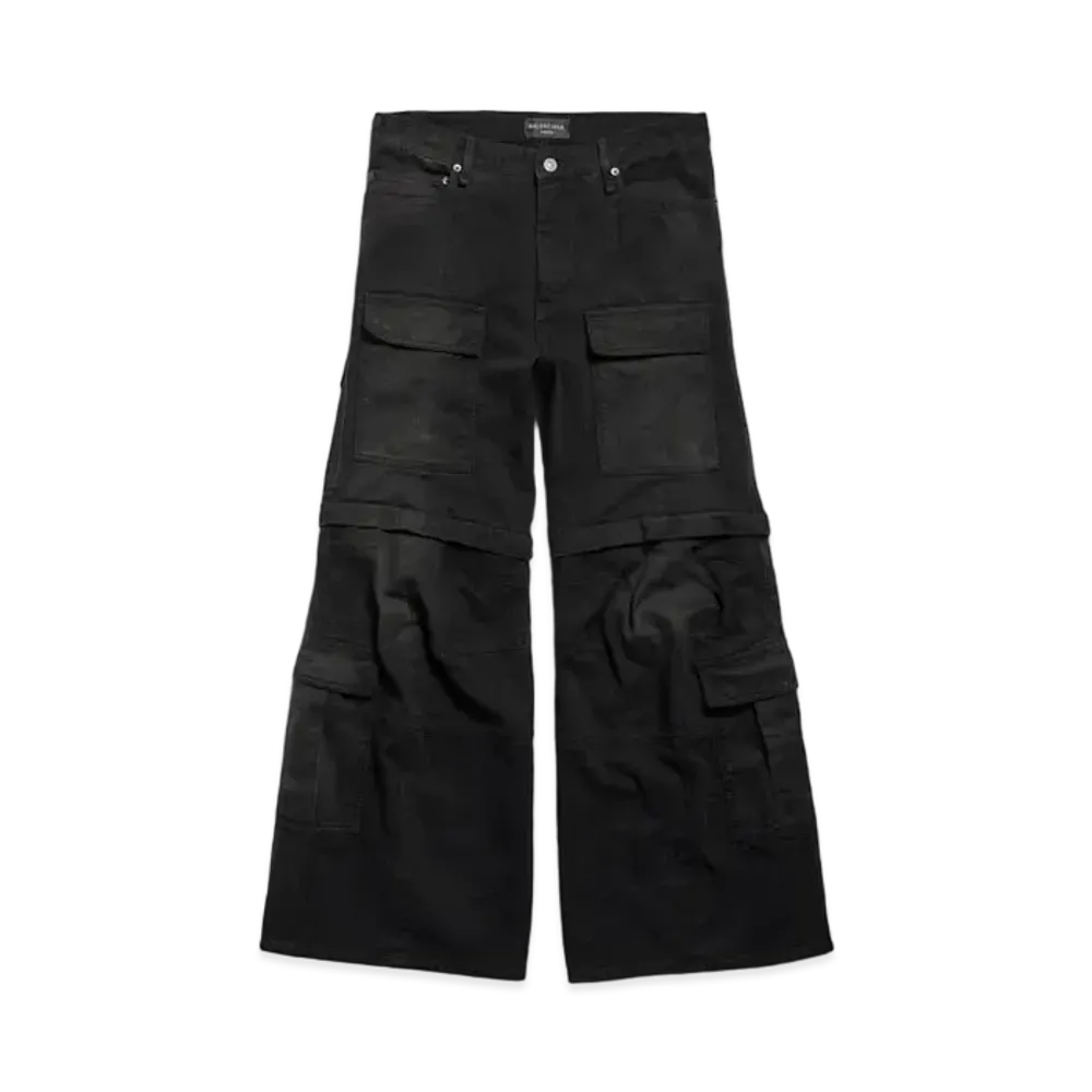 BALENCIAGA Flared Cargo Pants "Black"