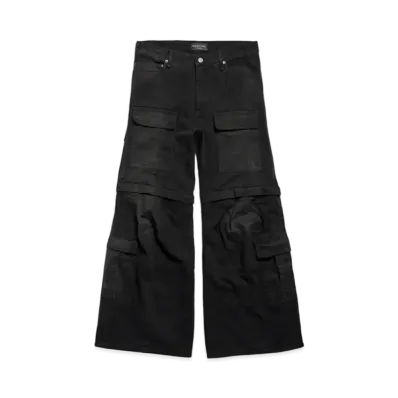 BALENCIAGA Flared Cargo Pants "Black"