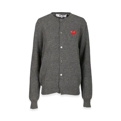 PLAY COMME des GARCONS Women's Cardigan "Gray"