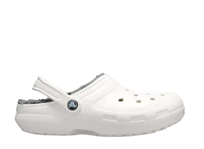 Crocs Classic Lined Clog "White/Grey"