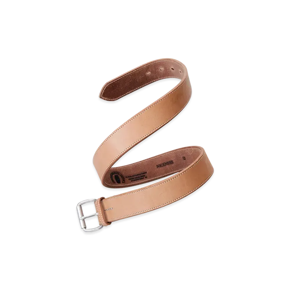 NICENESS Blade D.B - 40 NN Bridle Leather Belt / 40mm Dead Stock Buckle "Natural"