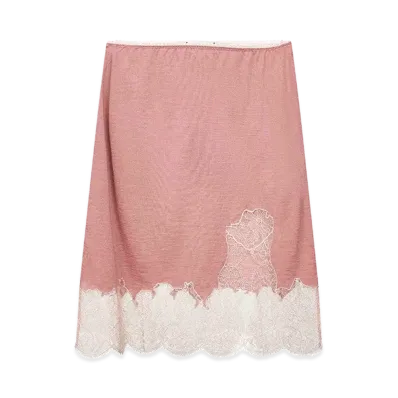FENDI Women's Cashmere Blend Skirt "Pink/Multicolor"