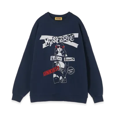 HYSTERIC GLAMOUR Special Offer Oversized Sweatshirt "Navy"