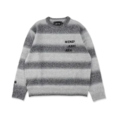 WIND AND SEA Gradation Logo Sweater "Gray"