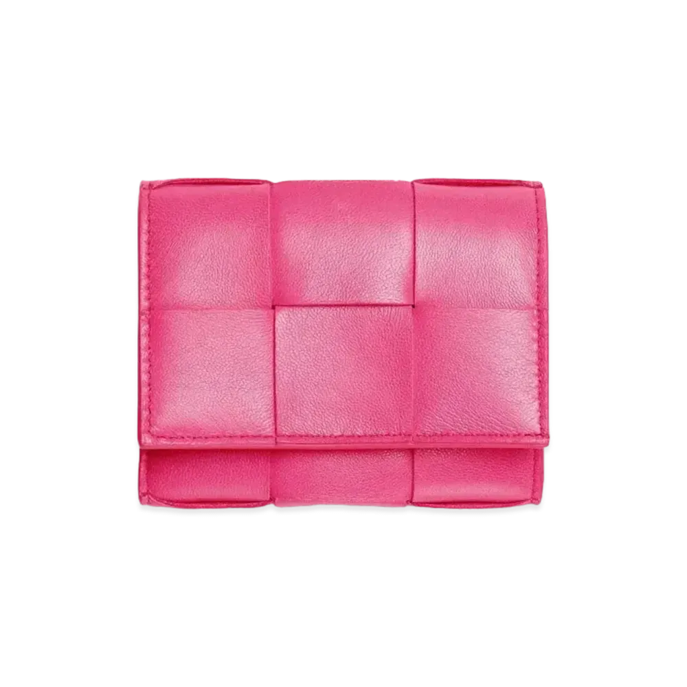 Bottega Veneta Trifold Zip Wallet "Bon Bon"