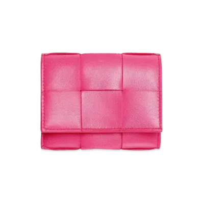 Bottega Veneta Trifold Zip Wallet "Bon Bon"