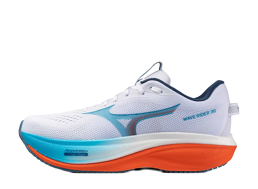 Mizuno Wave Rider 30 "White/Sky Blue/Red"